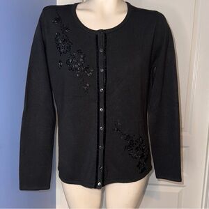 Covington Black Knit sweater size 10/12 women’s